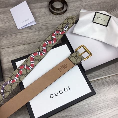 fake kingsnake gucci belt|authentic gucci belt outlet.